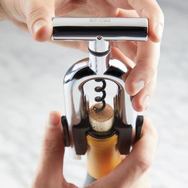 All Clad Stainless Steel Wine/Prosecco Corkscrew
