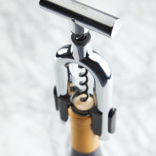 All Clad Stainless Steel Wine/Prosecco Corkscrew
