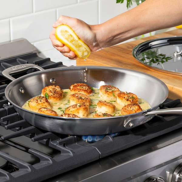 All Clad Collective Cookware G5® Graphite Core Skillet With Lid 12.5 Inch