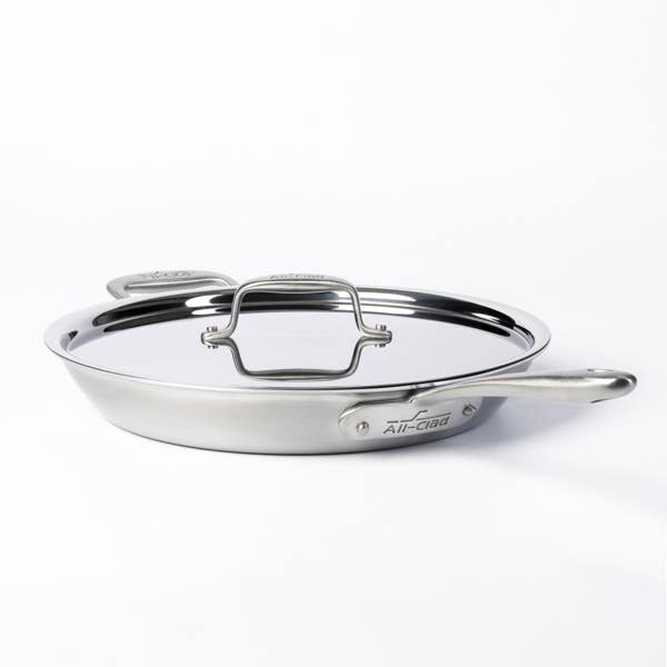 all clad Collective Cookware G5® Graphite Core Skillet with Lid 12.5 inch