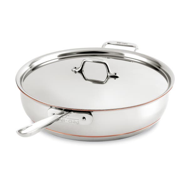 all clad Copper Core 5-ply Bonded Cookware; Essential Pan; 6 quart all clad Copper Core 5-ply Bonded Cookware; Essential Pan; 6 quart