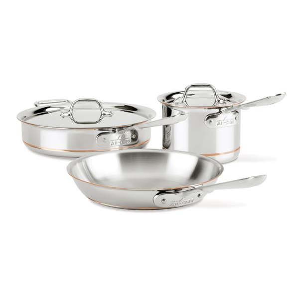 all clad Copper Core 5-ply Bonded Cookware Set; 5 Piece