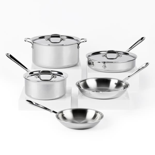 all clad D3 Stainless 3-ply Bonded Cookware 8 piece Set