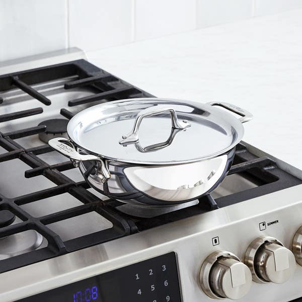 All Clad D3 Stainless 3-ply Bonded Cookware Cassoulet 2 Quart