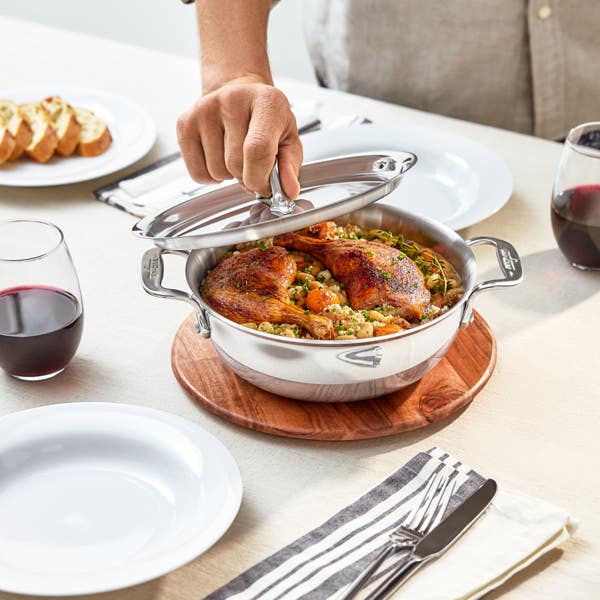 All Clad D3 Stainless 3-ply Bonded Cookware Cassoulet 2 Quart