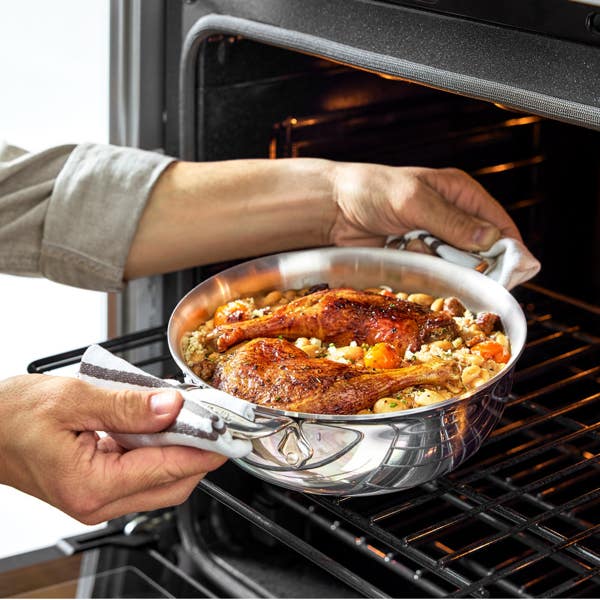 All Clad D3 Stainless 3-ply Bonded Cookware Cassoulet 2 Quart