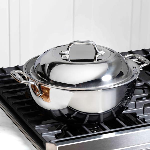 All Clad D3 Stainless 3-ply Bonded Cookware Dutch Oven 5.5 Quart