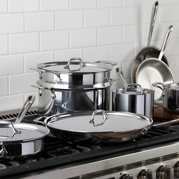 All Clad D3 Stainless 3-ply Bonded Cookware Set 13 Piece Set