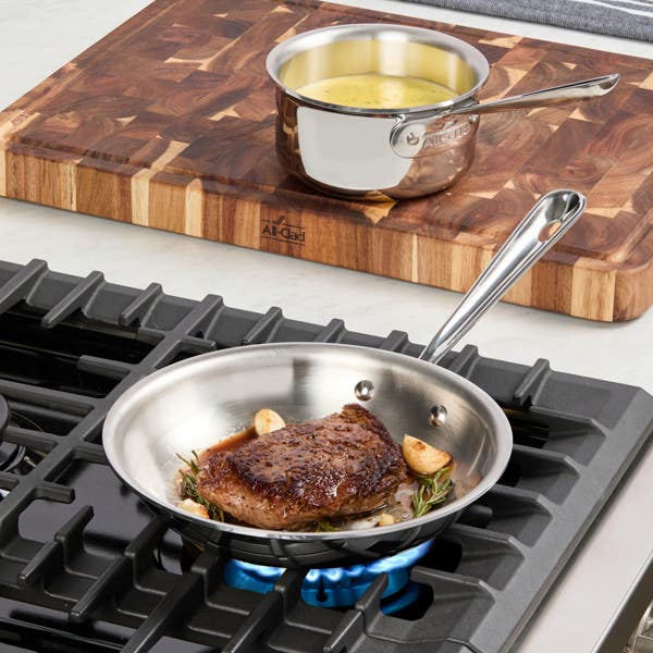 All Clad D3 Stainless 3-ply Bonded Cookware Set 2 Piece Kitchen Helper Set