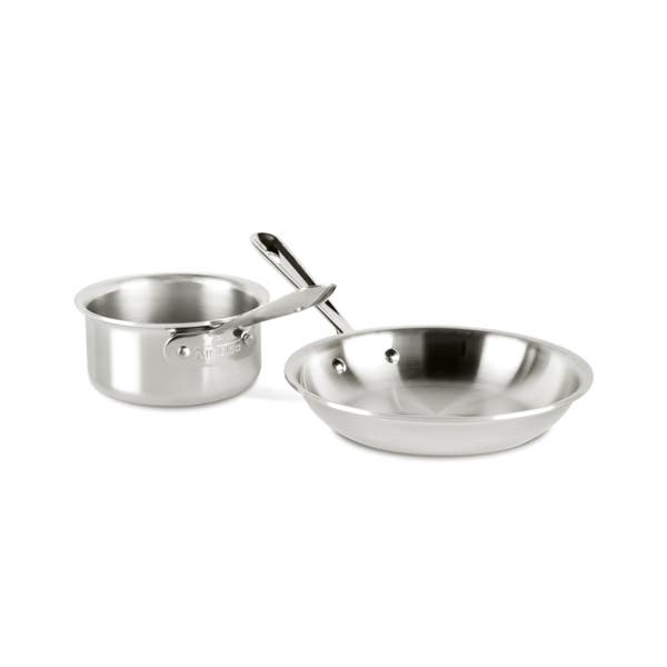 all clad D3 Stainless 3-ply Bonded Cookware Set 2 piece Kitchen Helper Set