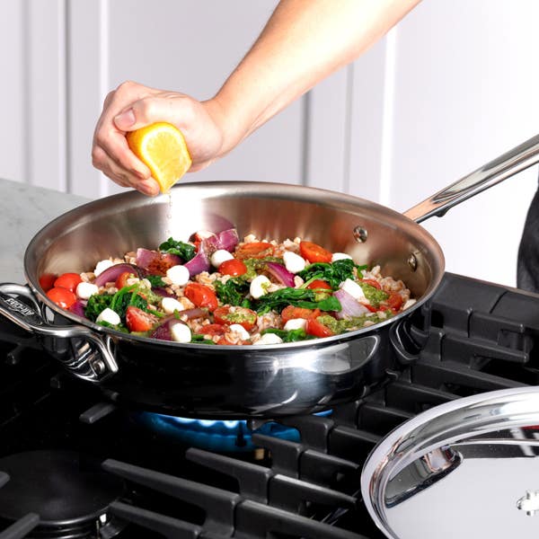 All Clad D3 Stainless 3-ply Bonded Cookware Set 5 Piece Set
