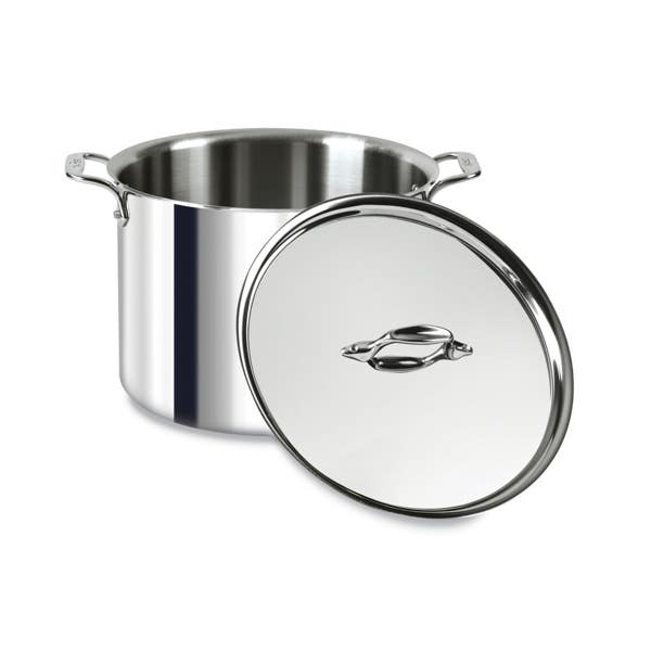 All Clad D3 Stainless 3-ply Bonded Cookware Stockpot With Lid 12 Quart