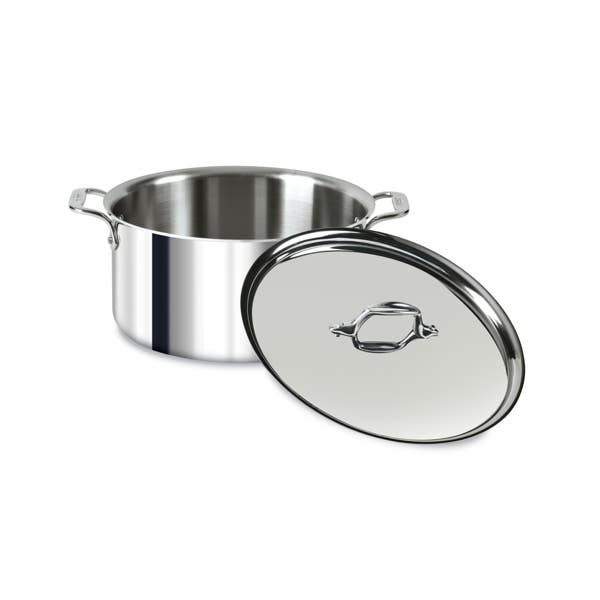 All Clad D3 Stainless 3-ply Bonded Cookware Stockpot With Lid 8 Quart
