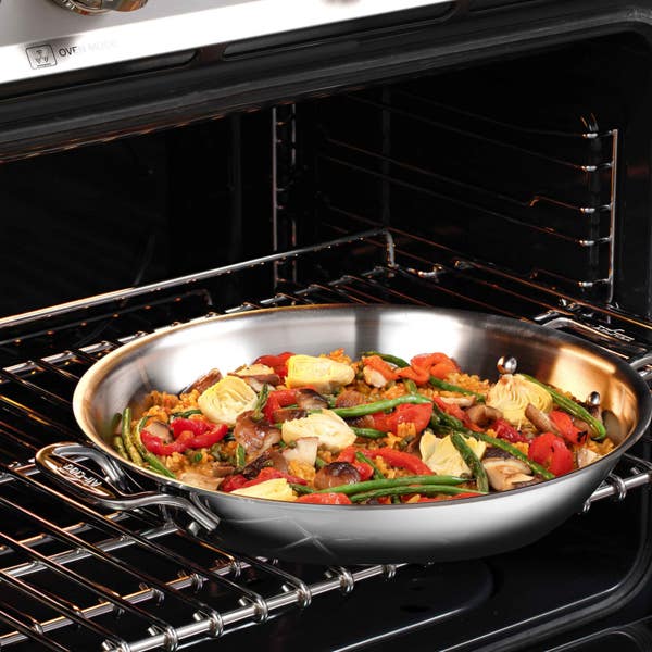 All Clad D3 Stainless 3-ply Bonded Cookware Universal Pan With Lid 3 Quart