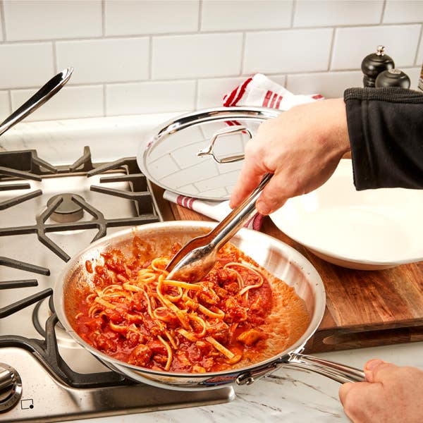 All Clad D3 Stainless Everyday 3-ply Bonded Cookware Fry Pan Set 10.5 And 12.5 Inch