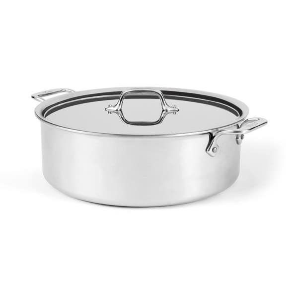 all clad D3 Stainless Everyday 3-ply Bonded Cookware; Rondeau; 8 quart all clad D3 Stainless Everyday 3-ply Bonded Cookware; Rondeau; 8 quart