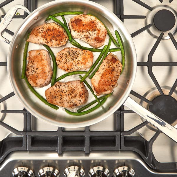 All Clad D3 Stainless Everyday 3-ply Bonded Cookware Sauté Pan With Lid 3 Quart