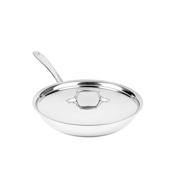 all clad D3 Stainless Everyday 3-ply Bonded Cookware; Skillet with Lid; 10.5 inch