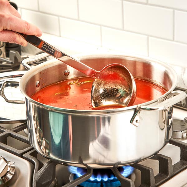 All Clad D3 Stainless Everyday 3-ply Bonded Cookware Stockpot With Lid 6 Quart