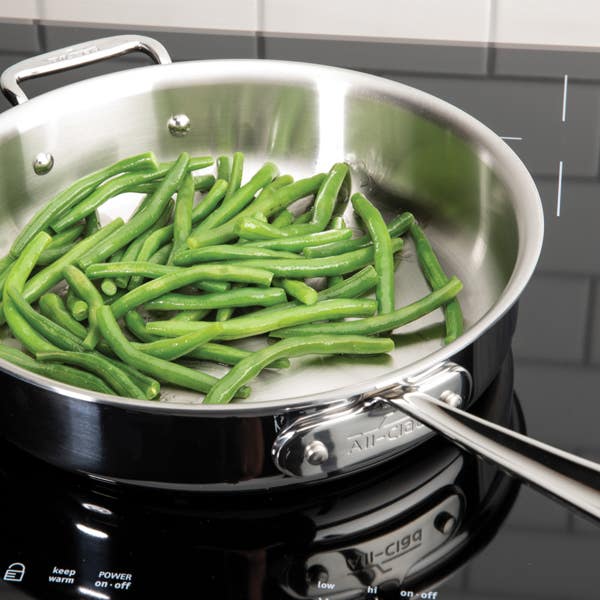 All Clad D5 Stainless Brushed 5-ply Bonded Cookware Set; 10 Piece Set