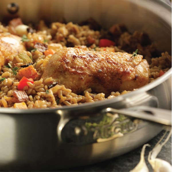 All Clad D5 Stainless Brushed 5-ply Bonded Cookware Set; 14 Piece Set