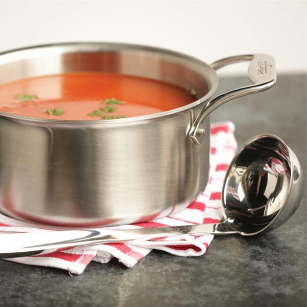 All Clad D5 Stainless Brushed 5-ply Bonded Cookware Set 4-quart Soup Pot And Ladle Set