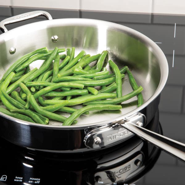 All Clad D5 Stainless Brushed 5-ply Bonded Cookware; Stockpot With Lid; 12 Quart