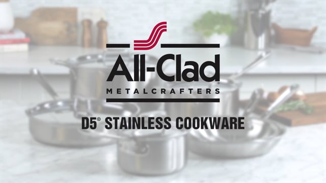 All Clad D5 Stainless Brushed 5-ply Bonded Cookware; Universal Pan With Lid; 4.5 Qt