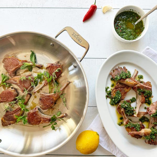 All Clad D5 Stainless Polished 5-ply Bonded Cookware; Fry Pan;14 Inch