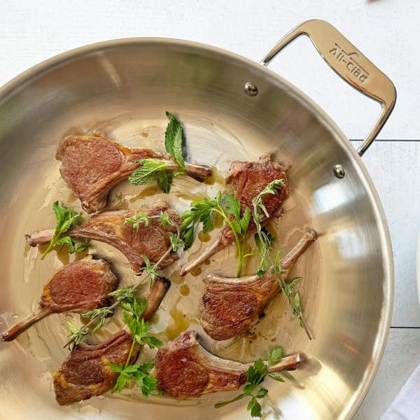 All Clad D5 Stainless Polished 5-ply Bonded Cookware; Fry Pan;14 Inch