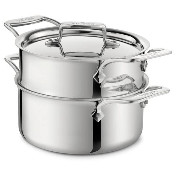all clad D5 Stainless Polished 5-ply Bonded Cookware Steamer Set 3 quart all clad D5 Stainless Polished 5-ply Bonded Cookware Steamer Set 3 quart