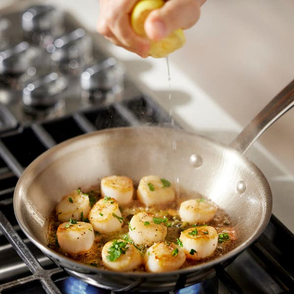 All Clad G5® Graphite Core Stainless Steel 5-ply Bonded Cookware; 2 Piece Skillet Set; 8.5 & 10.5inch