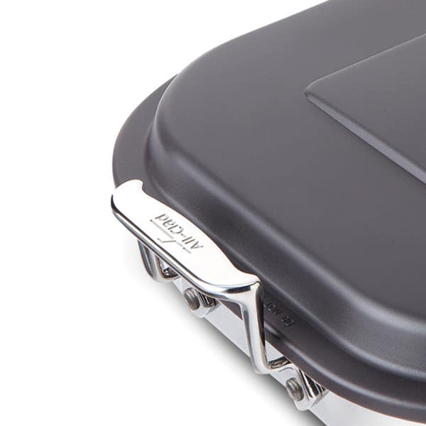 All Clad Gourmet Accessories Stainless Steel Lasagna Pan With Lid 11 X 14 Inch