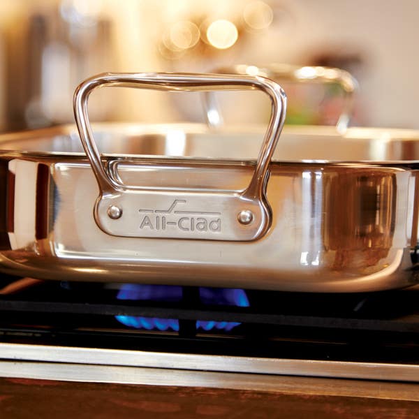 All Clad Gourmet Accessories Stainless Steel Lasagna Pan With Lid 11 X 14 Inch