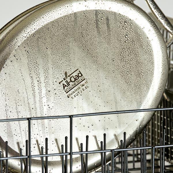 All Clad Gourmet Accessories Stainless Steel Oval Roaster With Lid And Flat Rack 15 Inch