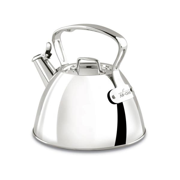 all clad Gourmet Accessories; Stainless Steel Stovetop Tea Kettle; 2 quart