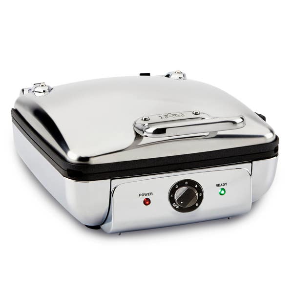 all clad Gourmet Stainless Steel Waffle Maker with Removable Plates; 4 slice