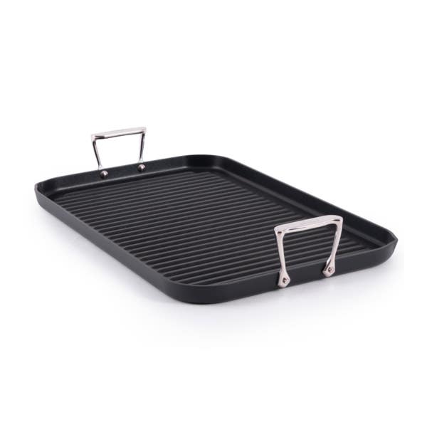 all clad HA1 Expert Cookware Nonstick Double Burner Grill 13 x 20 inch