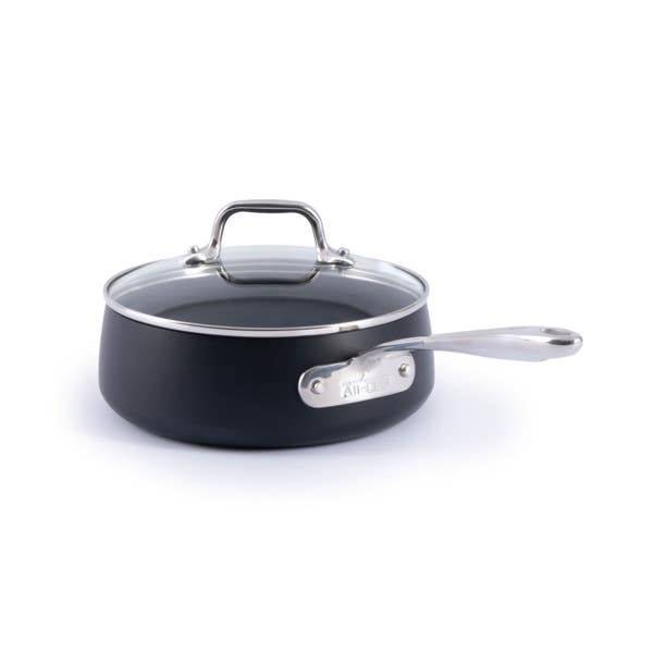 all clad HA1 Expert Cookware Nonstick Sauce Pan with Lid 2.5 quart
