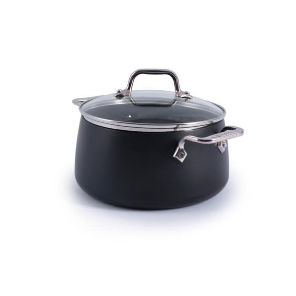 all clad HA1 Expert Cookware Nonstick Soup Pot with Lid 4 quart