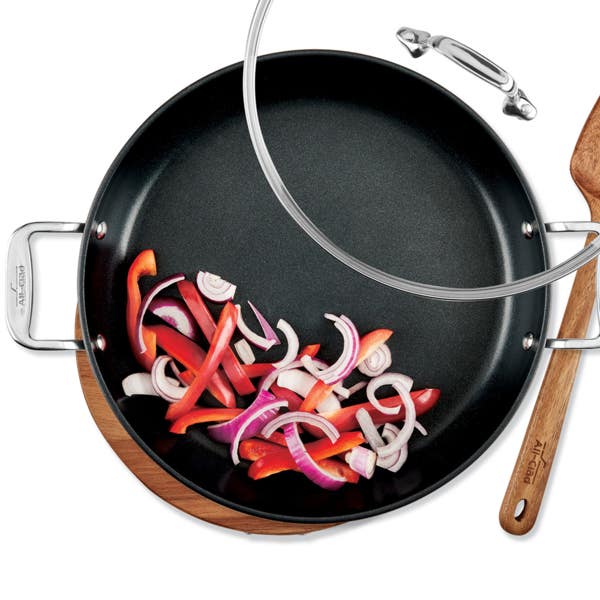 All Clad HA1 Hard Anodized Nonstick Cookware 2 Piece Glass Lids 10 & 12 Inch