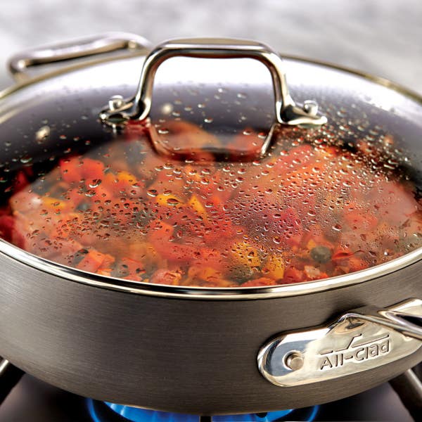 All Clad HA1 Hard Anodized Nonstick Cookware 2 Piece Glass Lids 10 & 12 Inch