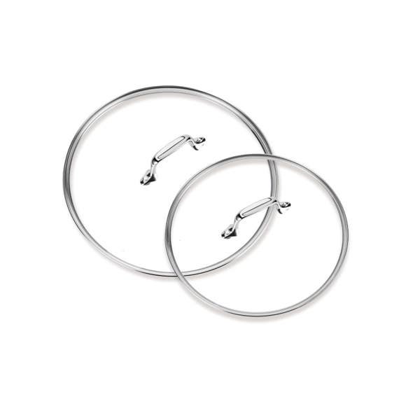 all clad HA1 Hard Anodized Nonstick Cookware 2 piece Glass Lids 10 & 12 inch