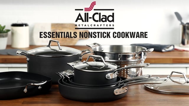 All Clad Hard Anodized Nonstick Cookware Set 12 Piece Set