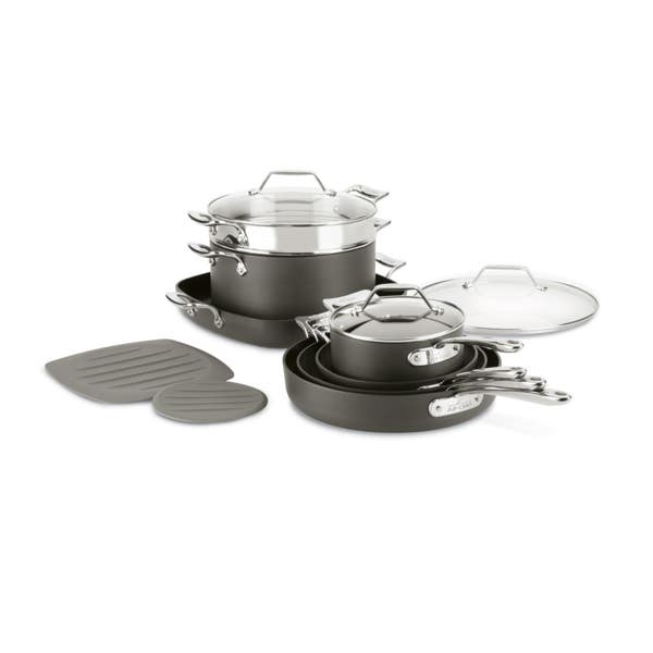 all clad Hard Anodized Nonstick Cookware Set 12 piece Set all clad Hard Anodized Nonstick Cookware Set 12 piece Set