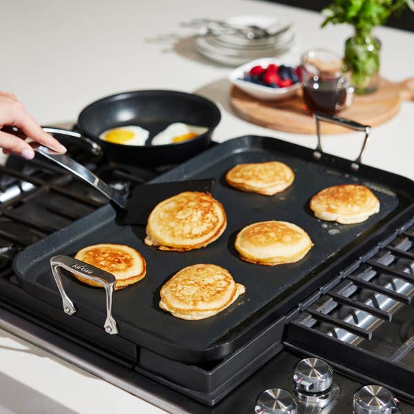 All Clad NS Pro Nonstick Cookware Double Burner Griddle 13 X 20 Inch
