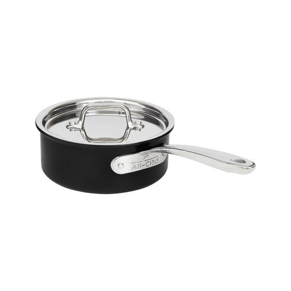 all clad NS Pro Nonstick Cookware Sauce Pan with Lid 2 quart