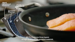 All Clad NS Pro Nonstick Cookware Sauce Pan With Lid 3.2 Quart