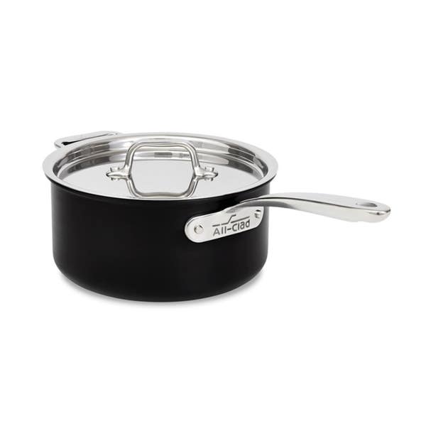 all clad NS Pro Nonstick Cookware Sauce Pan with Lid 3.2 Quart all clad NS Pro Nonstick Cookware Sauce Pan with Lid 3.2 Quart