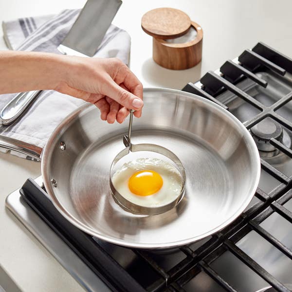 All Clad Outdoor Accessories Stainless Steel 4 Inch Egg Ring Set 2 Piece
